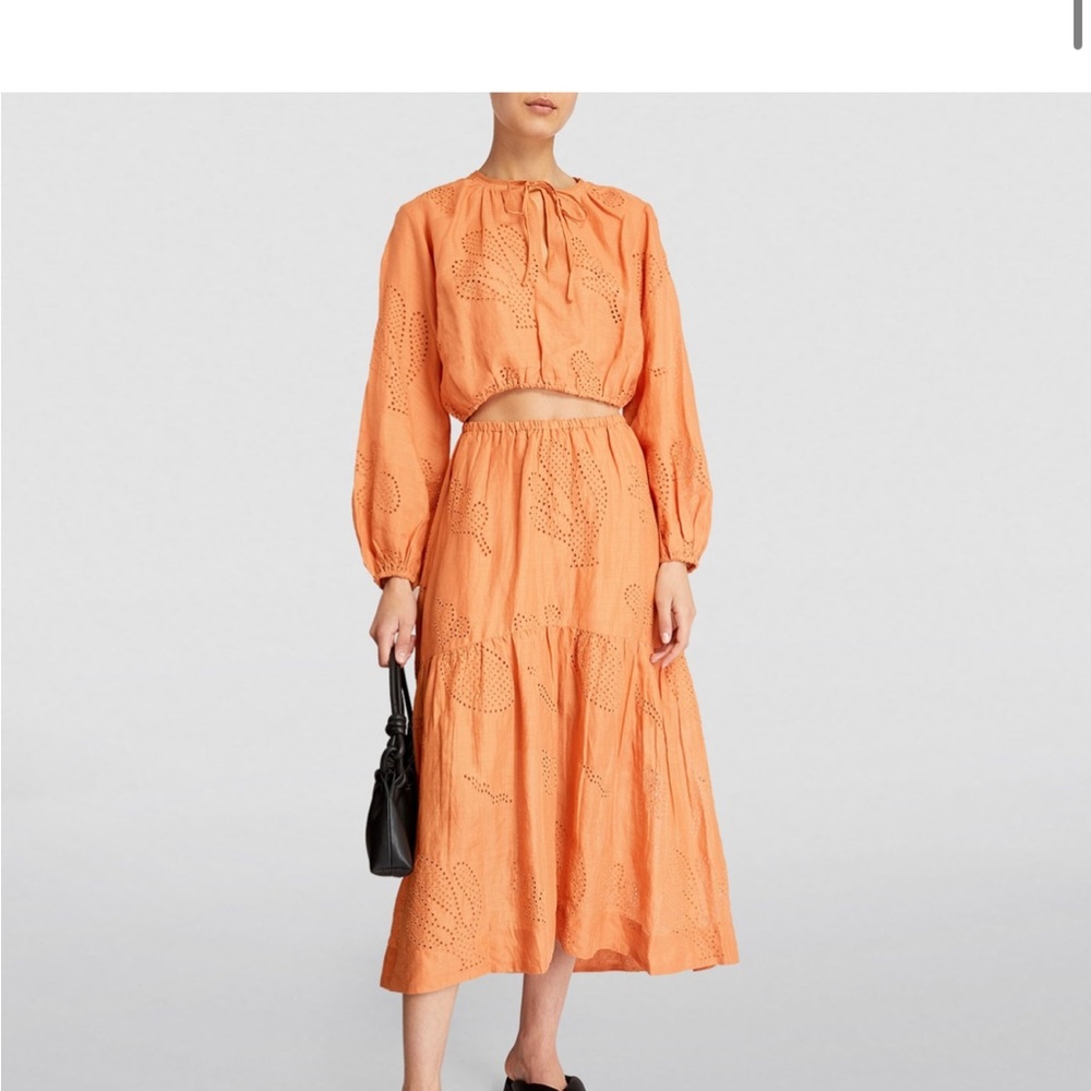 Frame cotton maxi skirt